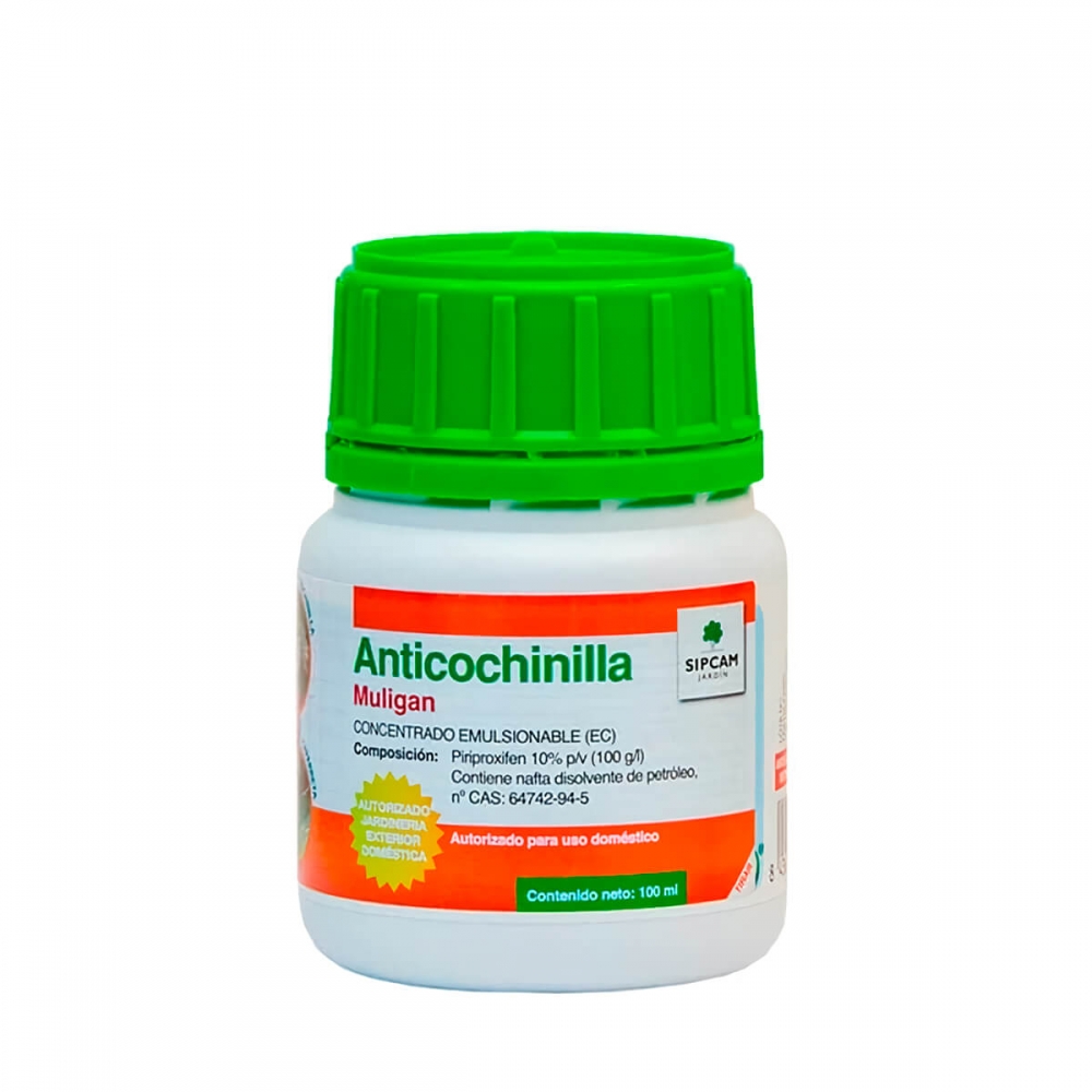 Insecticida anticochinilla de Sipcam, envase de 100ml.