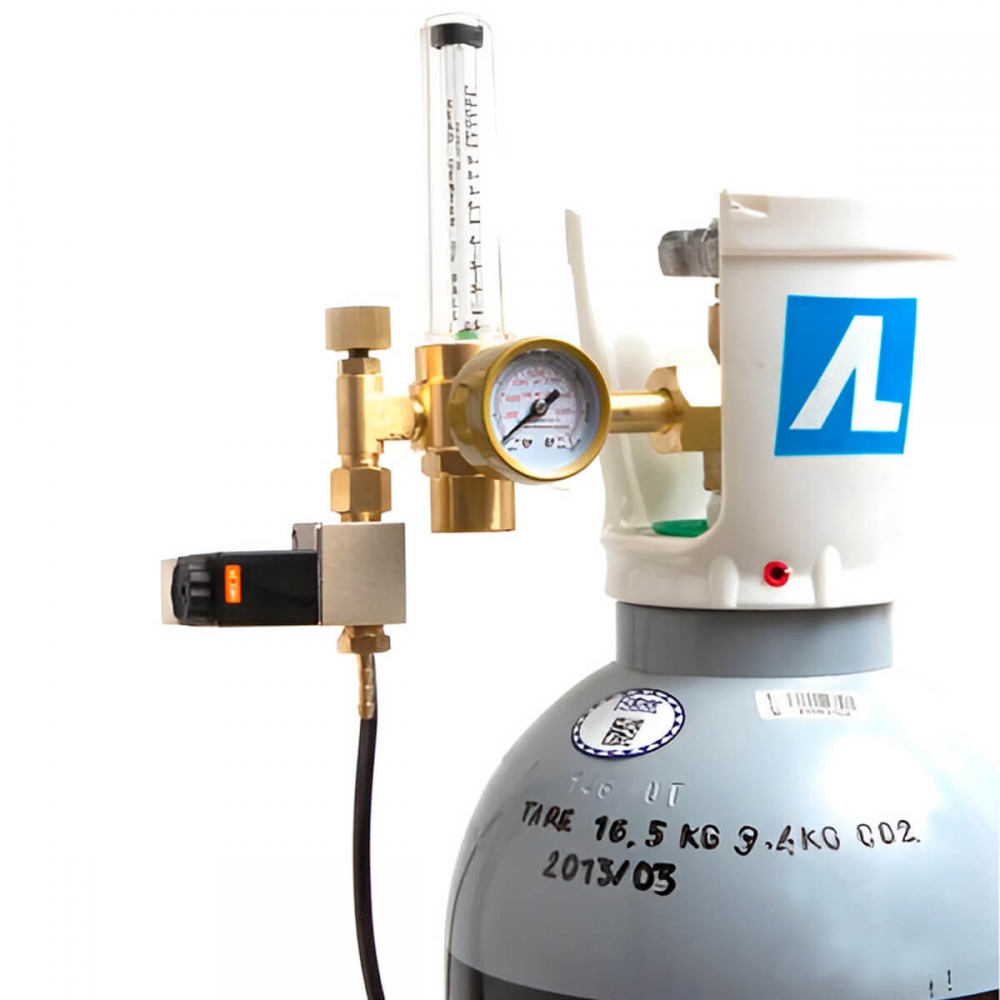 Electroválvula para botellas de Co2 para cultivo.