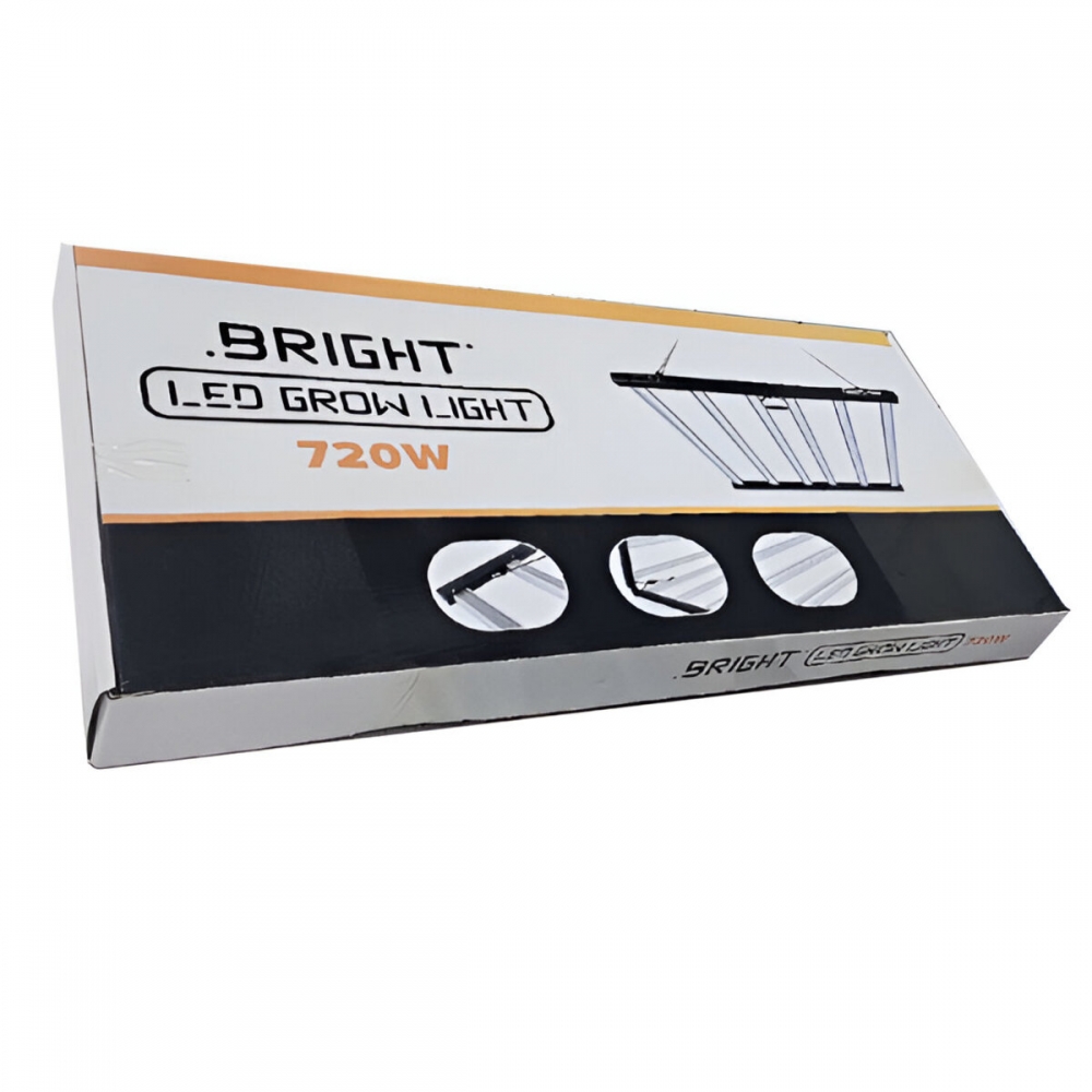 Luminaria Led para cultivo Bright 720W caja.