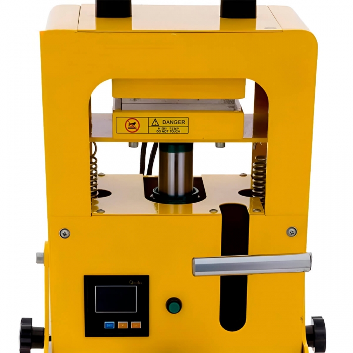Prensa Qnubu de 10 toneladas con placa de 12x12cm para extracciones Rosin, ampliada.