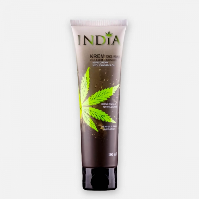 Crema de manos CBD India para el cuidado de la piel.