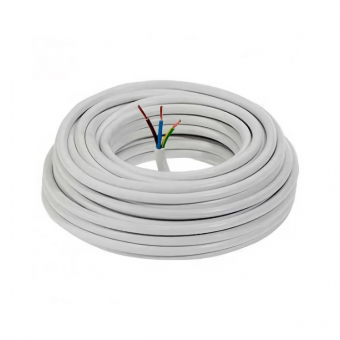 Cable Blanco de 3X1'5 MM (1m) para alimentación eléctrica.