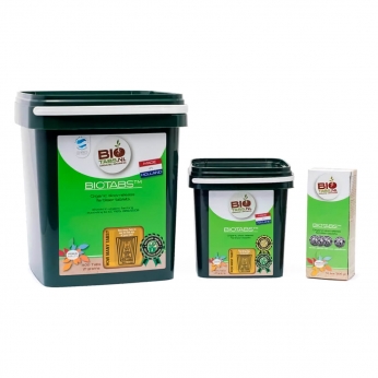Abono completo Biotabs diferentes formatos.