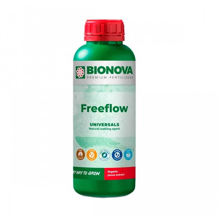 Freeflow (Bionova) fertilizante natural, envase de 1L.