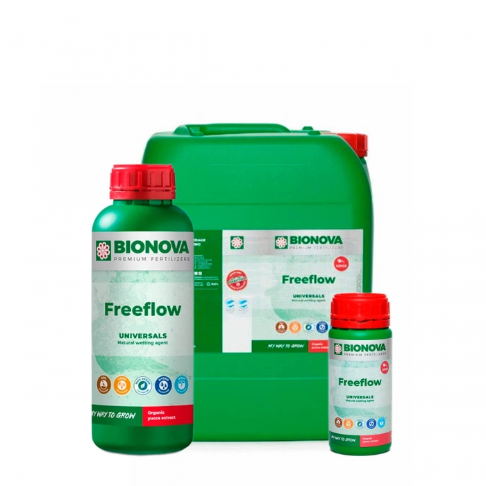 Freeflow (Bionova) fertilizante natural, diferentes formatos.