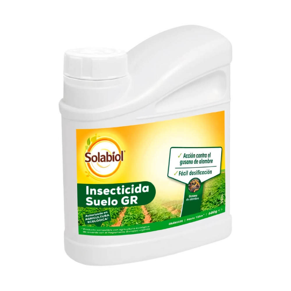 Solabiol de 600 gramos, insecticida para suelo polivalente.