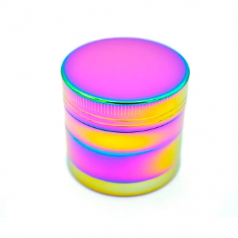 Grinder metálico con polinizador multicolor arcoíris con 4 partes.