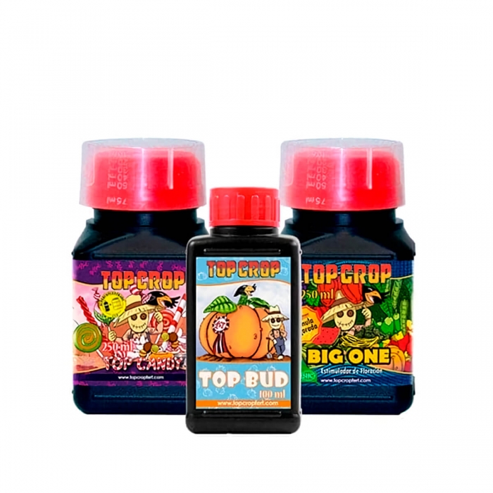 Pack de fertilizantes Bud Pack de Top Crop para cultivo.