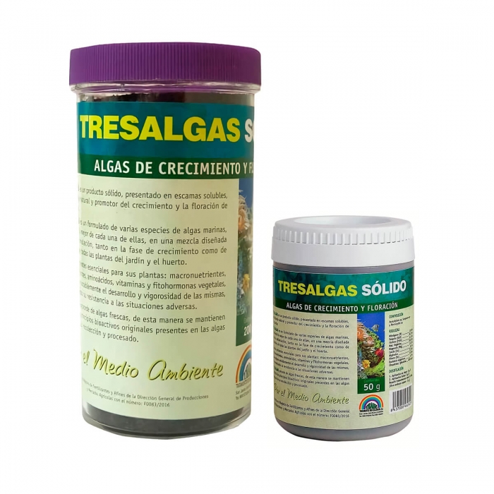 Tresalgas Sólido para cultivo de Trabe, diferentes formatos.