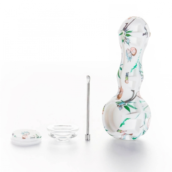 Pipa Silicona dibujos 10,5 cm desmontada.