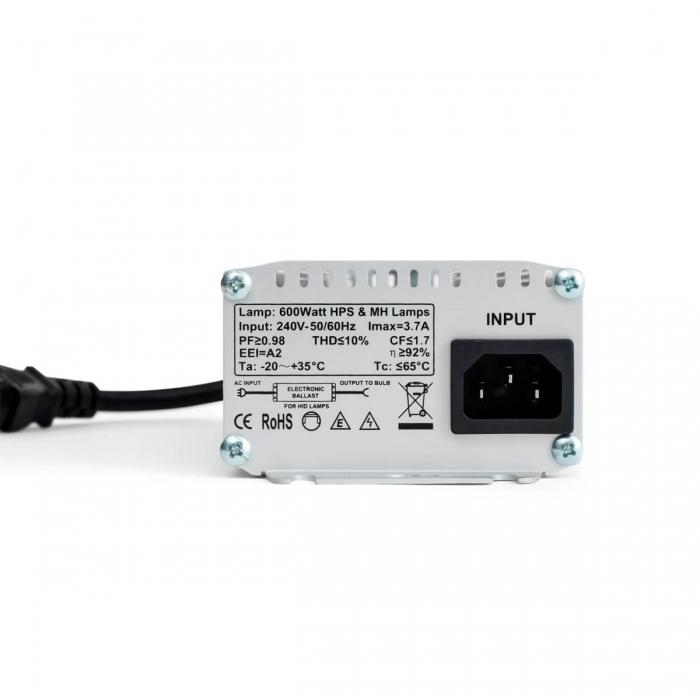 Balastro electrónico regulable Vanguard conexión.