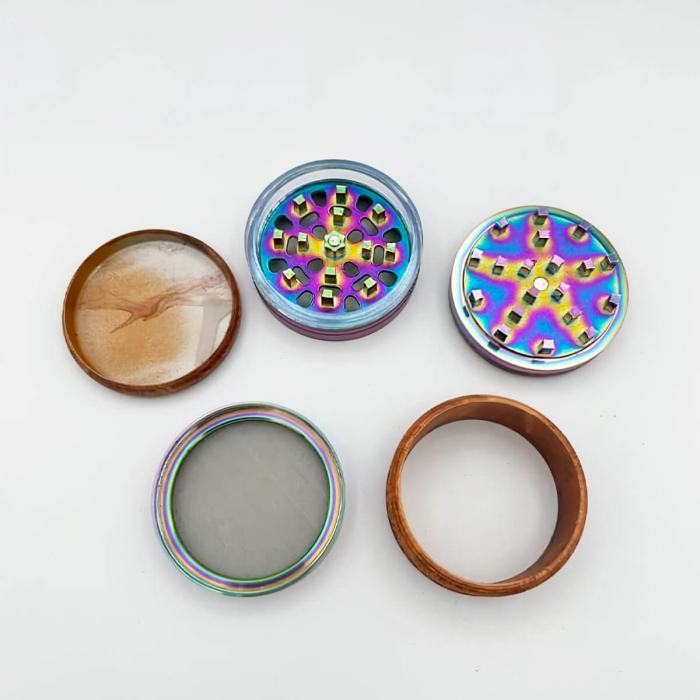 Grinder Convertible de 4 a 6 Partes 62mm abierta.