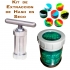 Kit de extracción y prensado de hachís en seco.