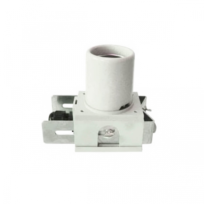 Casquillo original Adjust-a-wings E40 para reflector, vista lateral.