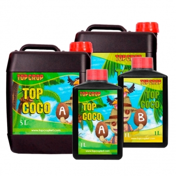 Top Coco A+B fertilizante completo, diferentes formatos.