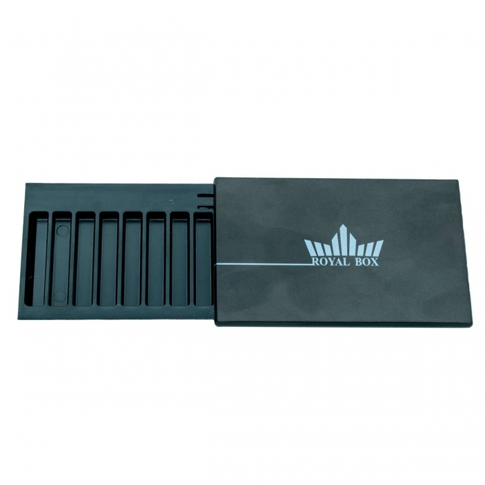 Kit Royal Box abierto con 8 compartimentos