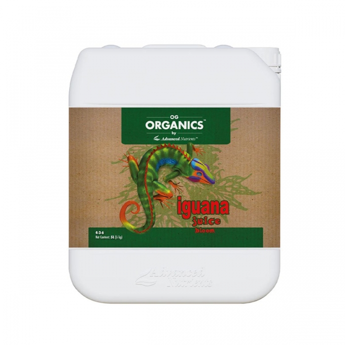 Organic Iguana Juice Bloom de Advanced Nutrients, formato de 5 Litros