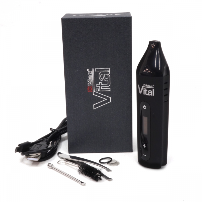 Vaporizador portátil para marihuana Vital X-max. Accesorios.