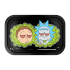 Bandeja de metal con diseño Ricky y Morty Green smoke