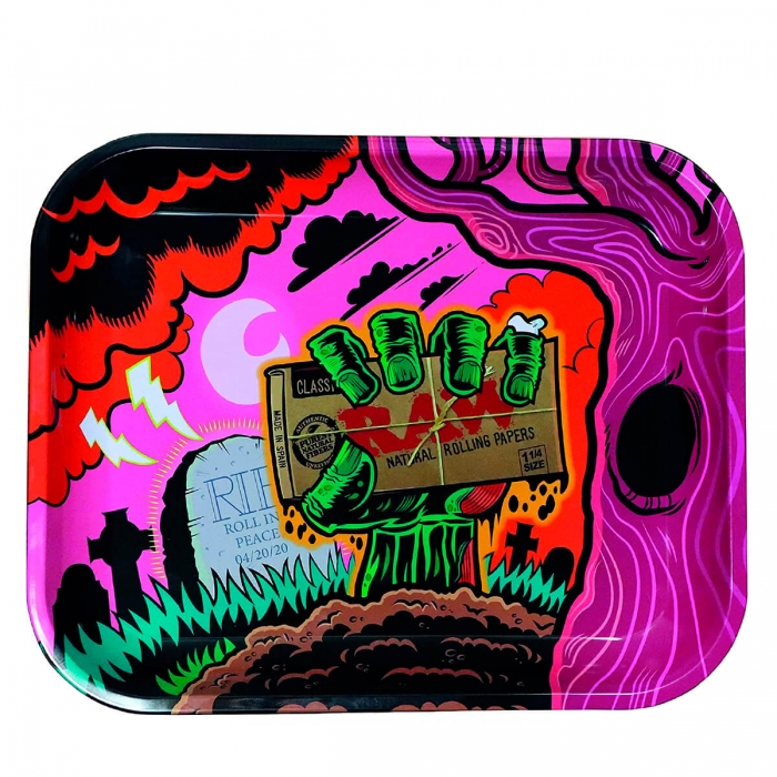 Bandeja Metal Raw Zombie 34x28 cm.