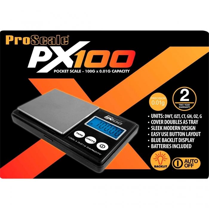 Báscula de precisión PX100 g x 0.01g caja.