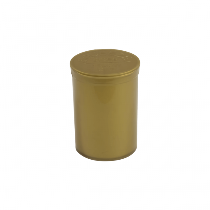 Bote Medical 210ml Pop Top 210ml para hierbas cerrado.