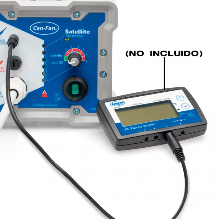 Controlador Satelite de 4A Can Fan para extractores, completo con Can Fan LCD EC.