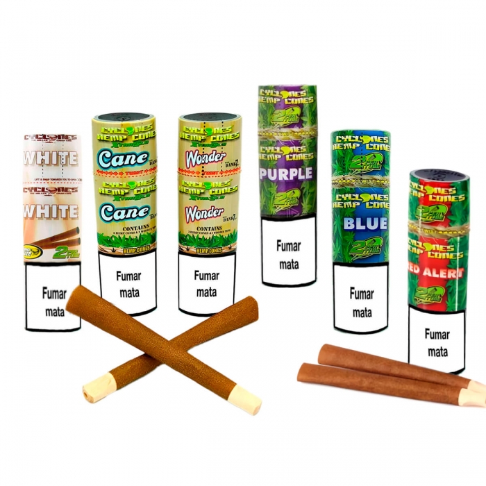 CYCLONES XTRA HEMP X2 diferentes aromas.
