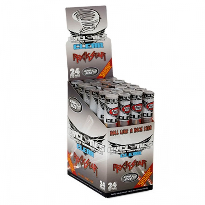 CONOS CYCLONES TRANSPARENTES rock star, caja.