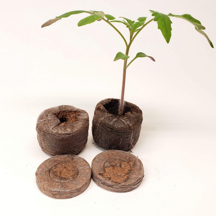 Jiffy de turba prensada de 22, 33 y 44mm de diámetro. Ideales para germinar todo tipo de semillas