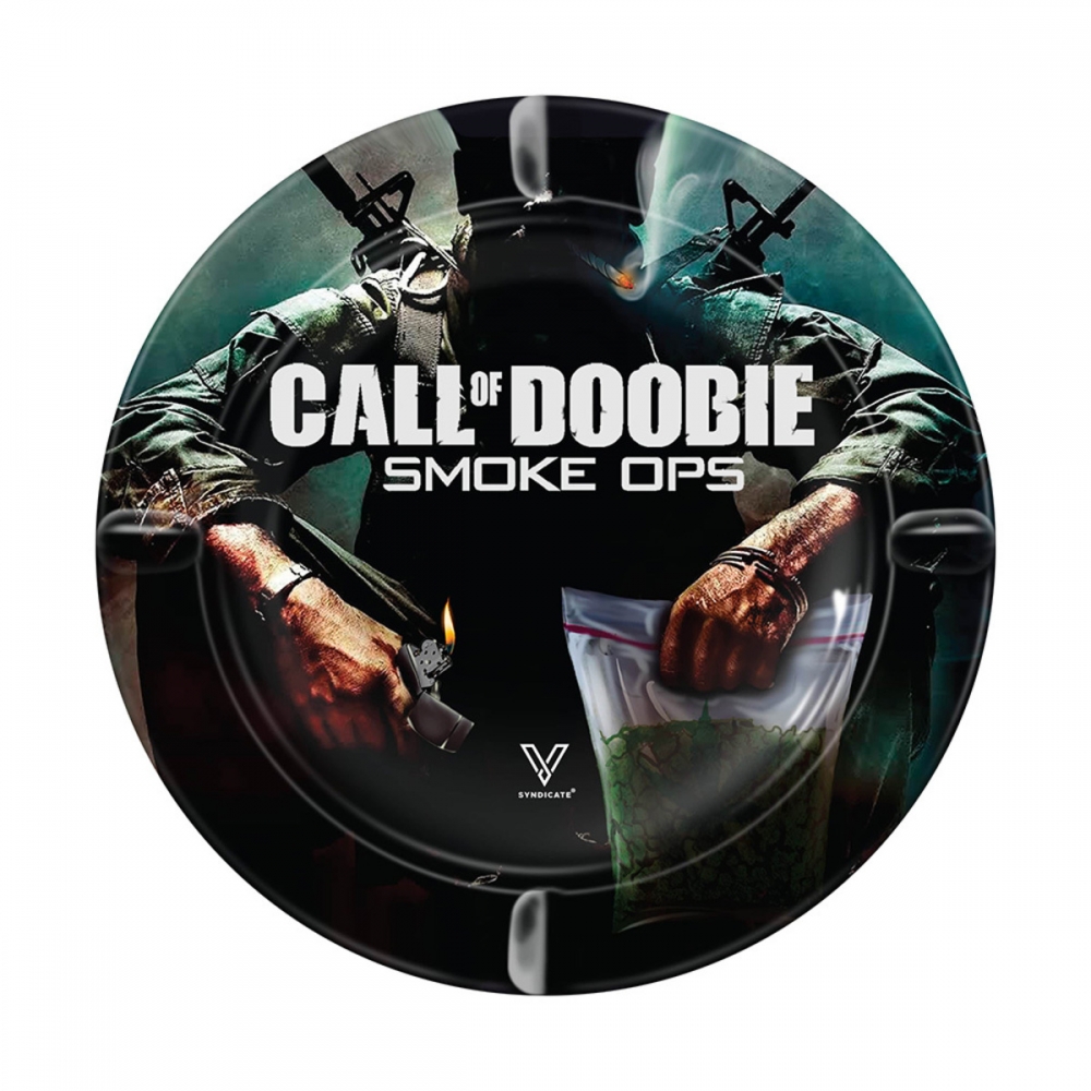 Cenicero metálico Call of Doobie de 14 cm.