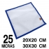 Malla de secado de 25 micras disponible en 20x20 y 30x30 cms