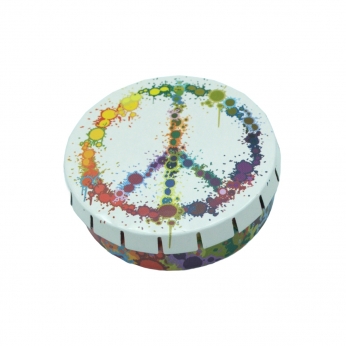Lata Click Clack 5,5cm Peace Colorful.