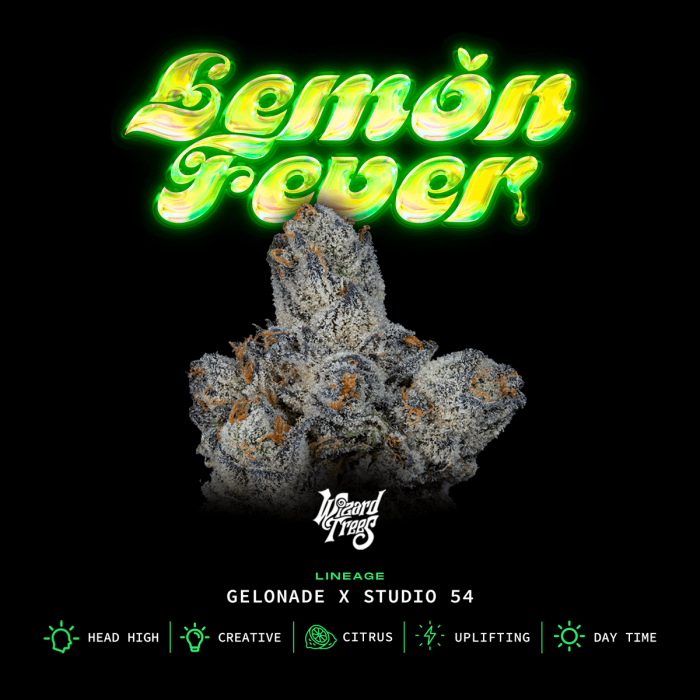 Semillas feminizadas Lemon Fever de Wizard Trees Seeds, logo.