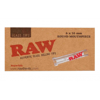 Filtros para fumar RAW de cristal boquilla redonda, blister.