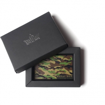 Royal Box camuflaje. Caja Dosificador y esnifador, envase.