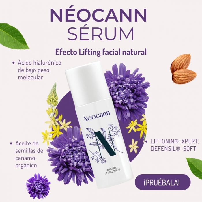 Neocann: Sérum Hialurónico para el cuidado de la piel con CBD, aspectos destacados.