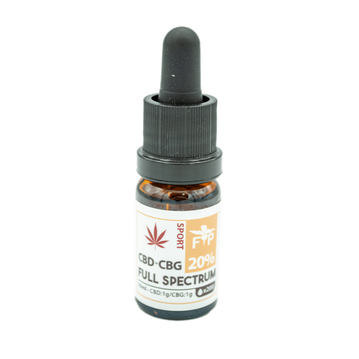 Aceite CBD-CBG Full Spectrum Sport 20%, bote.
