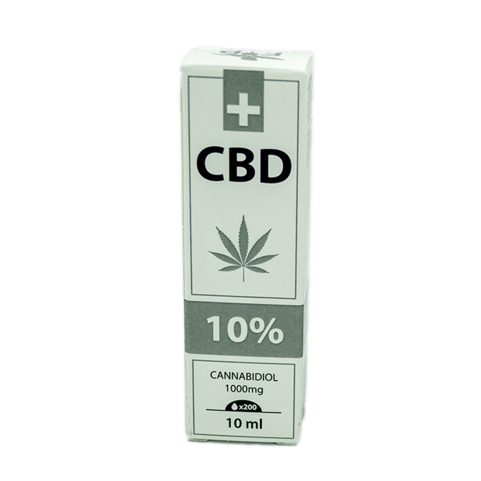 Aceite de CBD Standart aislado de la marca FP. Concentración de CBD del 10%. caja de 10ml.