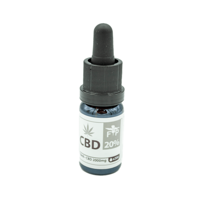 Aceite de CBD Standart aislado de la marca FP. Concentración de CBD del 20%. bote de 10ml.
