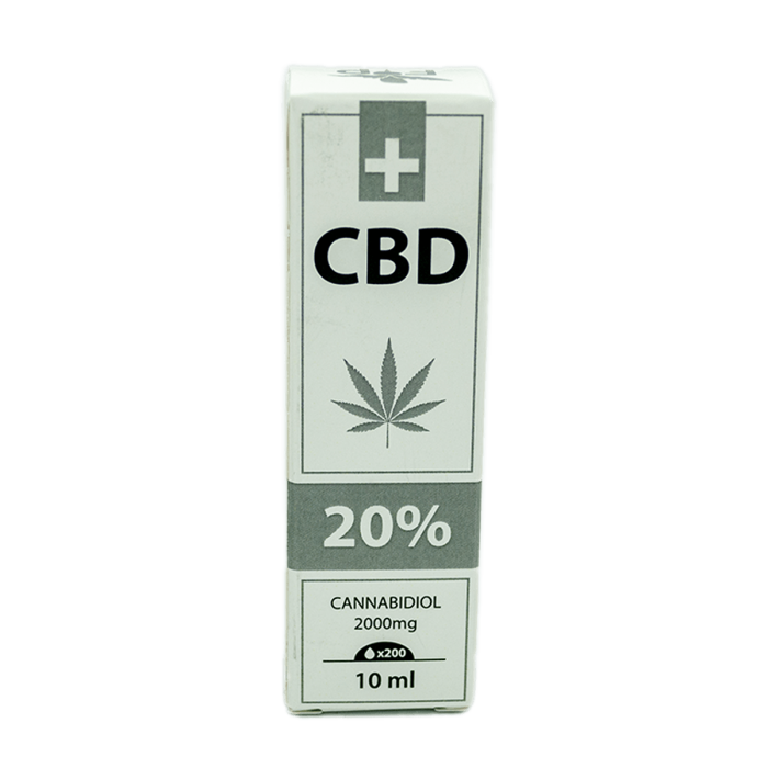 Aceite de CBD Standart aislado de la marca FP. Concentración de CBD del 20%. caja de 10ml.