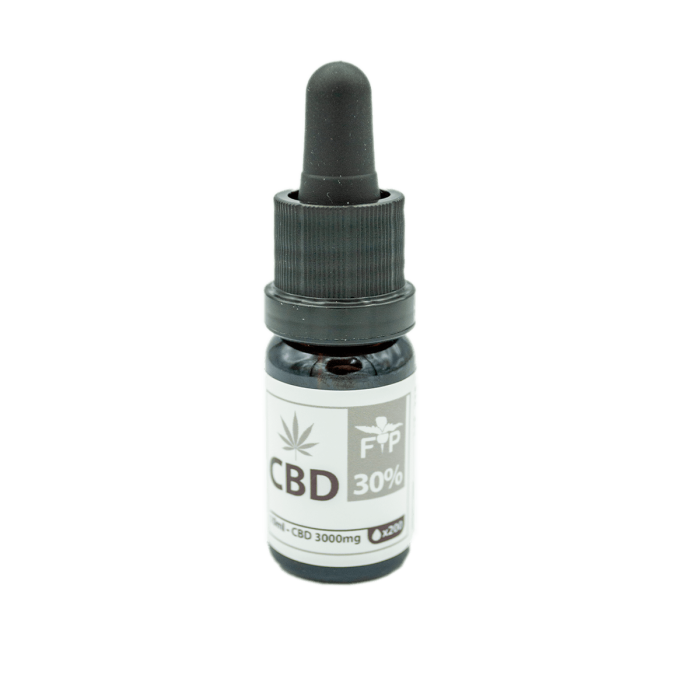 Aceite de CBD Standart aislado de la marca FP. Concentración de CBD del 30%. bote de 10ml.