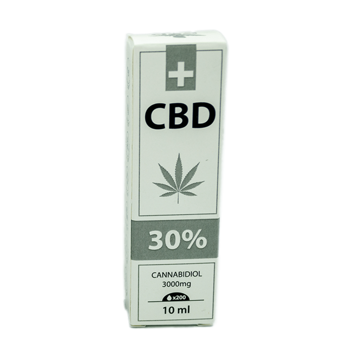 Aceite de CBD Standart aislado de la marca FP. Concentración de CBD del 30%. caja de 10ml.