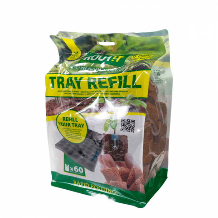 Bolsa de germinadores esponja Fleximix de 60 unidades para semillas y esquejes.
