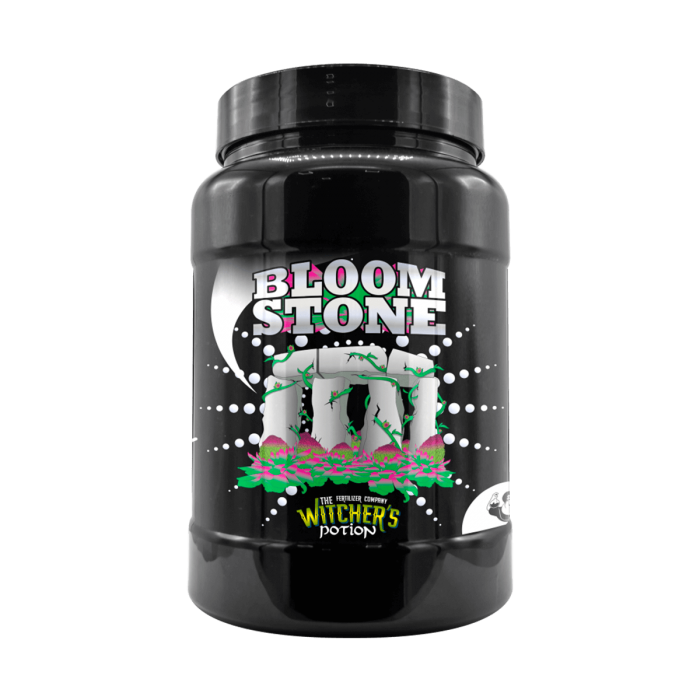 Potenciador de floración Bloom Stone The Witchers Potion de Cannaboom, envase de 2,5kg.