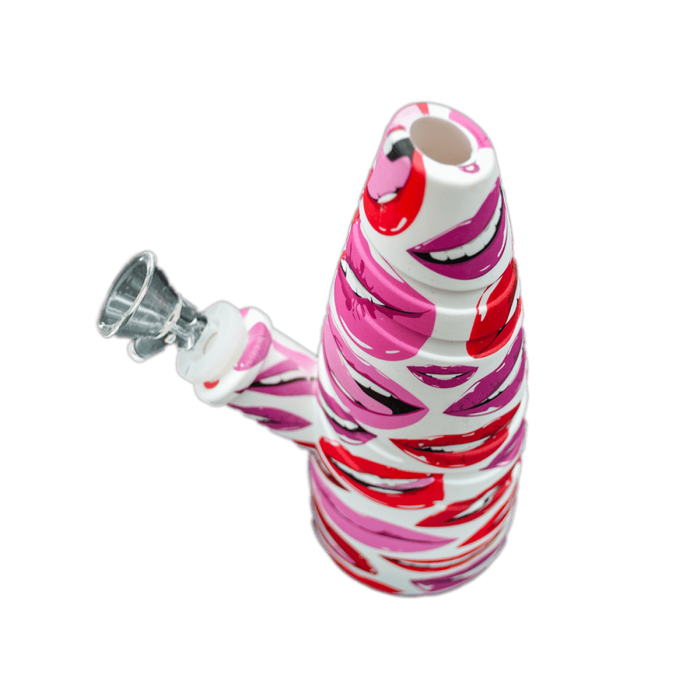 BONG SILICONA NAZARENO COLORES PARA AGUA 17,78CM