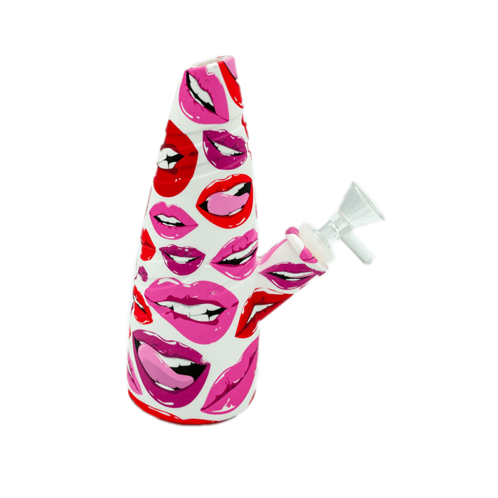 BONG SILICONA NAZARENO COLORES PARA AGUA 17,78CM