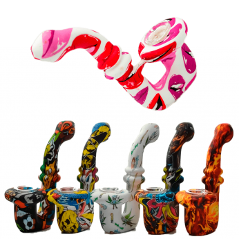 Pipa Silicona Dibujos Saxofón 13,46cm.