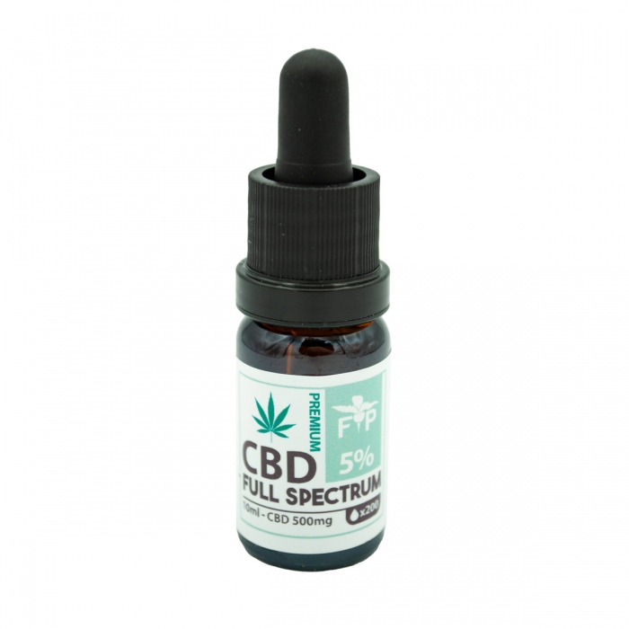 Aceite CBD Full Spectrum purificado de calidad Premium. Concentración del 5% CBD.