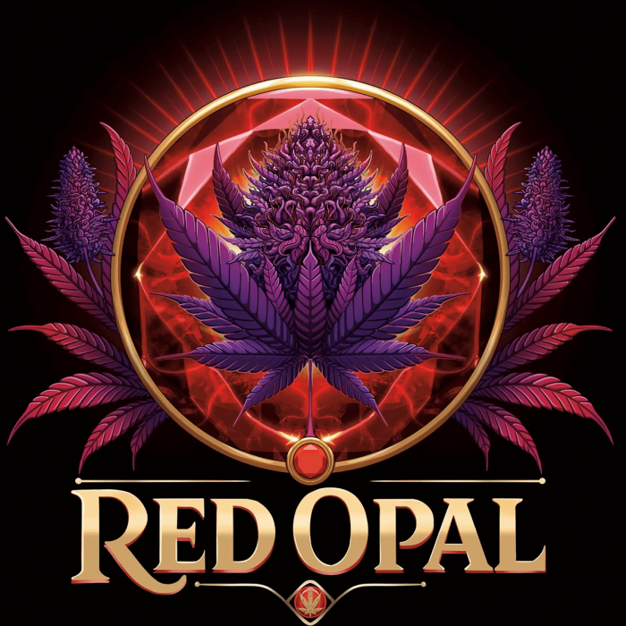 Semillas de marihuana feminizadas Red Opal de Conscious Seeds, cogollo enorme.